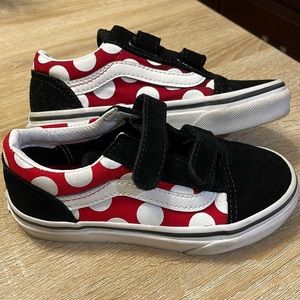 Vans Toddler Old Skool Minnie polka dot shoes Size 11